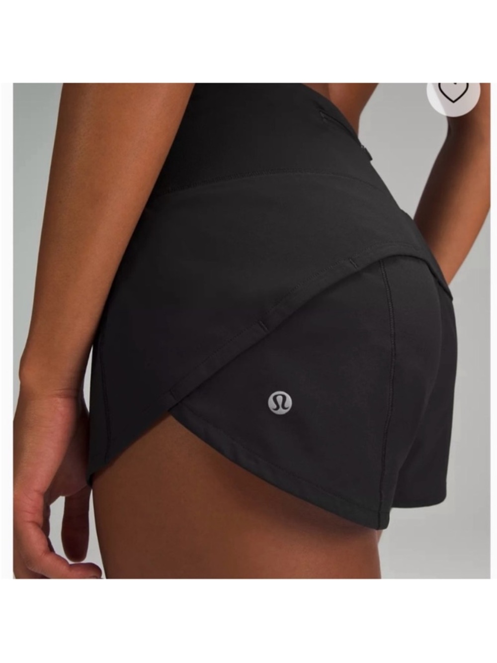 lululemon athletica Black Women's Athletic speed-up low rise Shorts